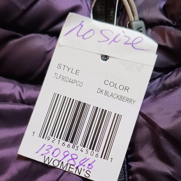 New 32 Degrees Heat Womens Lightweight DK Blackberry Mixed Media Jacket Size XXL - Picture 13 of 13